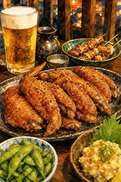 Tebasaki (Nagoya-style deep-fried chicken wings)