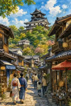 Inuyama Castle and Castle Town
