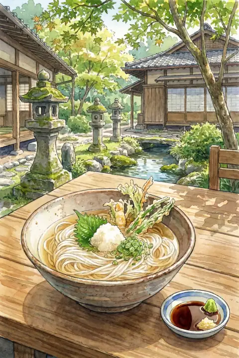 稲庭うどん (Inaniwa Udon)