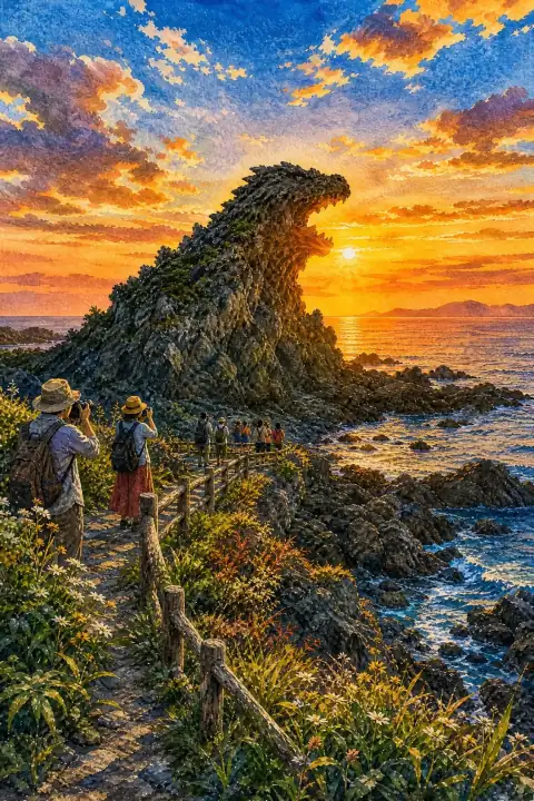 ゴジラ岩