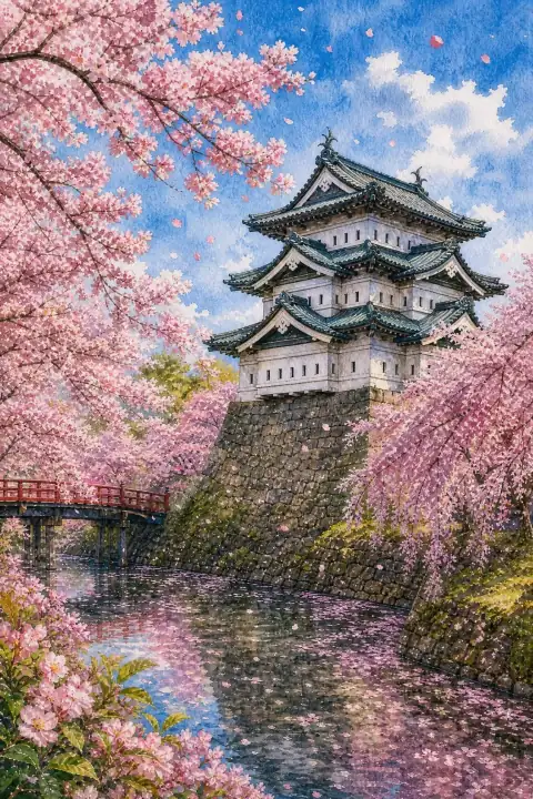 弘前城の桜