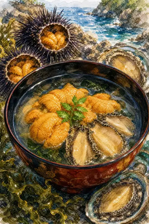 海胆鲍鱼汤（Ichigoni）