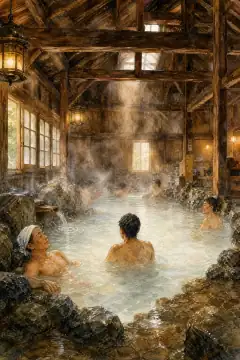 Sukayu Onsen (mixed bathing hot spring)