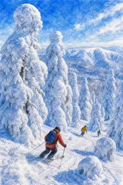 Mount Hakkōda's Snow Monsters (Juhyō)