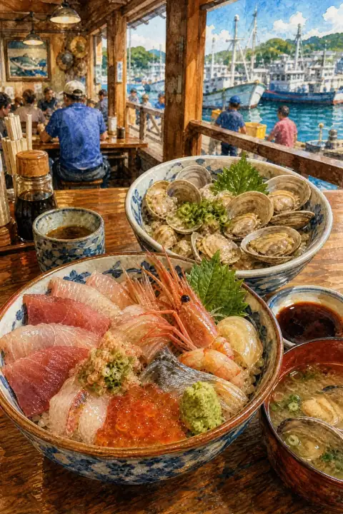 Seafood Rice Bowl / Clam Rice Bowl
