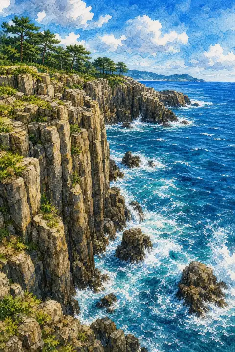 Tojinbo Cliffs