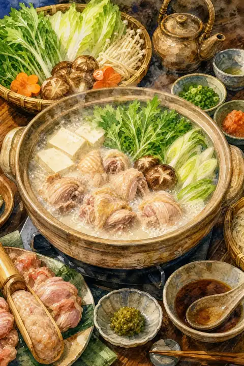 Mizutaki (Fukuoka-style chicken hot pot)