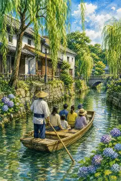 柳川游船