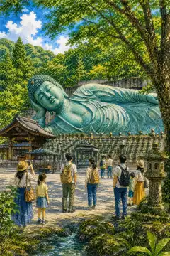 南藏院（释迦涅槃像）