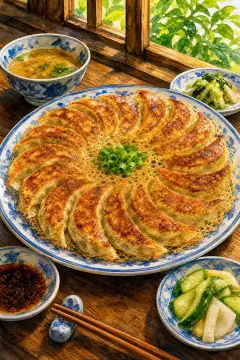 円盤餃子 (Enban Gyoza)