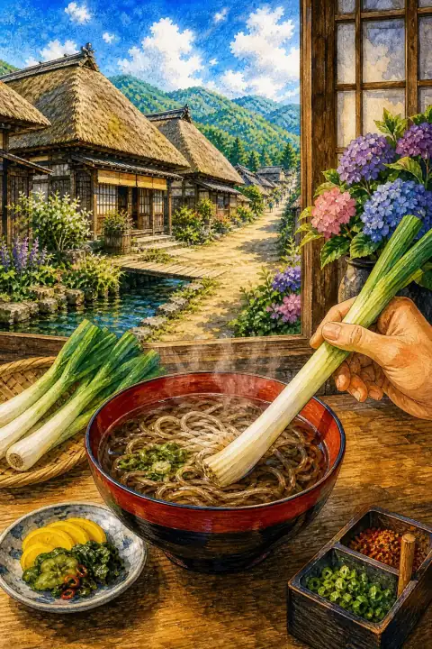 Negi Soba (Green Onion Soba)