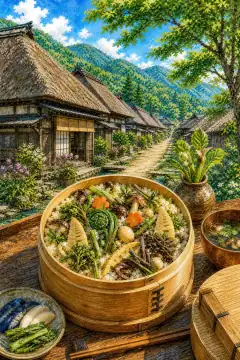 わっぱ飯 (Wappa Meshi)