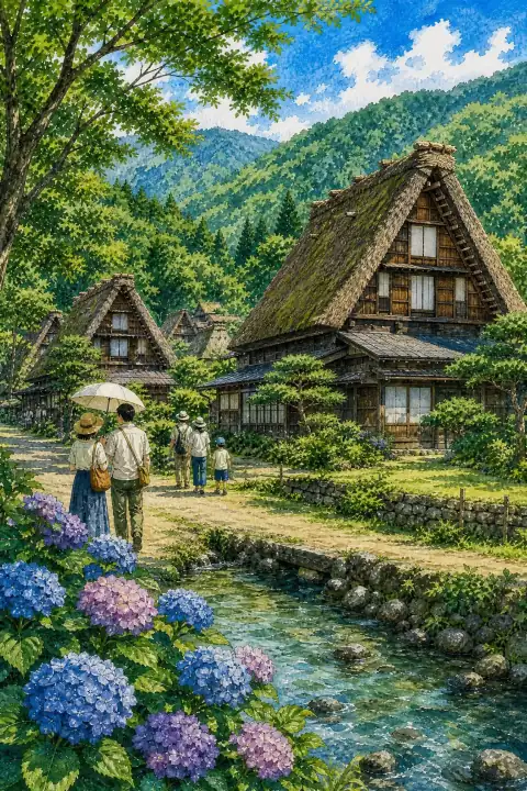 Gassho-zukuri Houses of Shirakawa-go