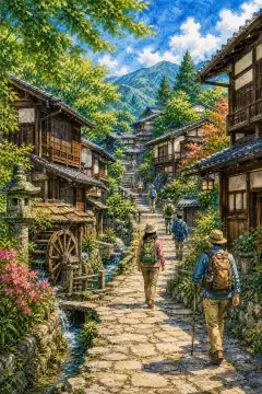 中山道（马笼宿·妻笼宿）