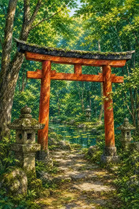 Torii Gate at Nedo Shrine