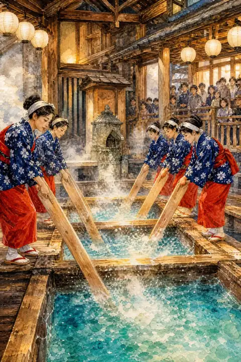 Yumomi (hot-water stirring)