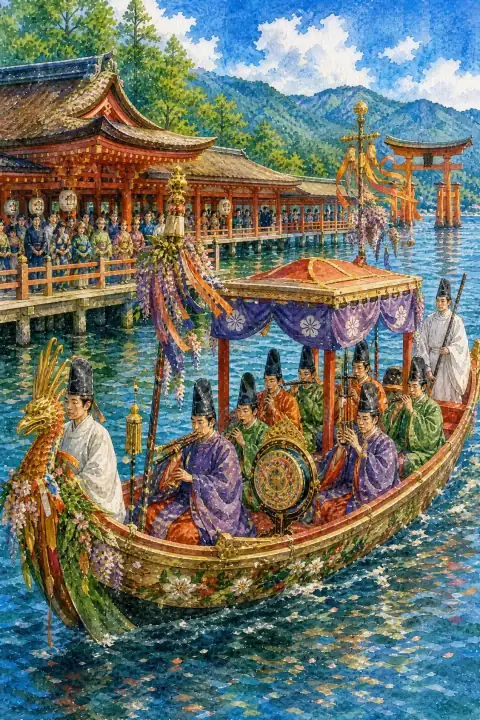 Kangensai (Gagaku Boat Festival)