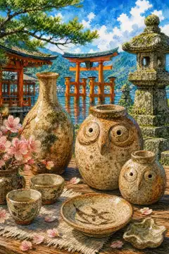 宫岛烧（御砂烧）