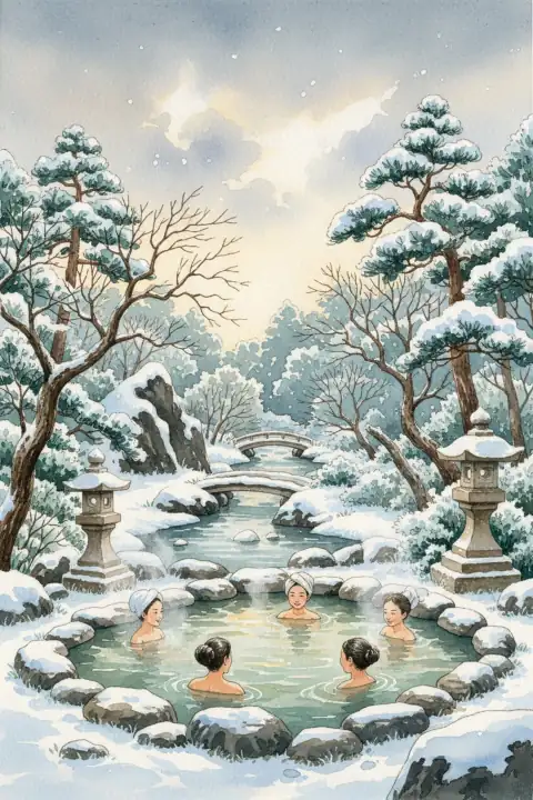 Onsen Culture (Noboribetsu, Jozankei, etc.)