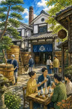 滩的酒窖（日本酒文化）
