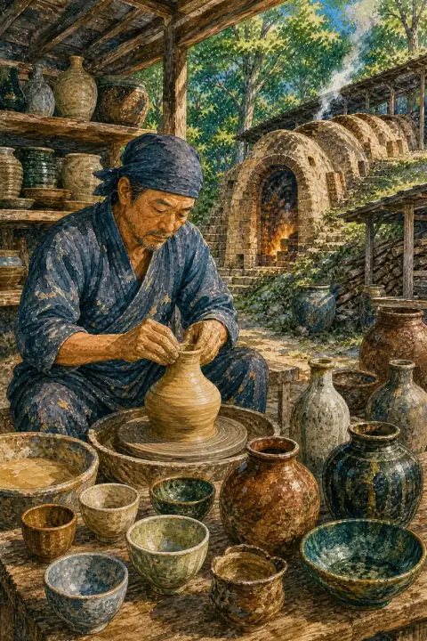 Tanba Ware and Izushi Ware (Traditional Crafts)