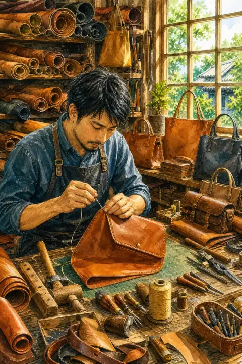 丰冈的箱包制作