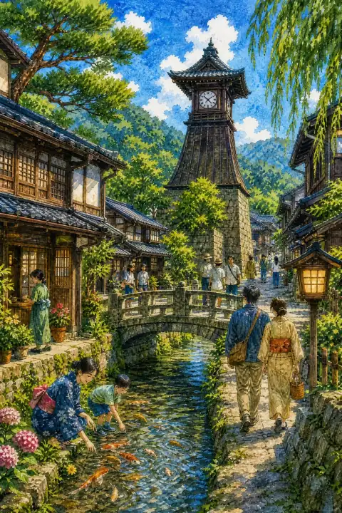 出石の城下町