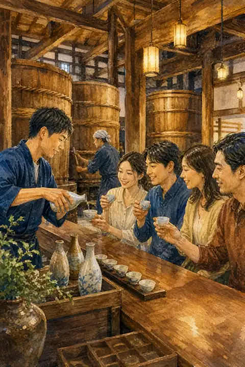 须藤本家日本酒体验