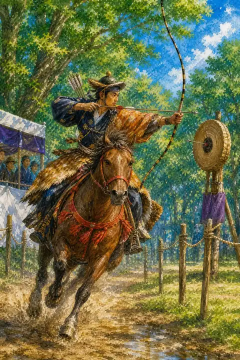 Yabusame (Japanese horseback archery)