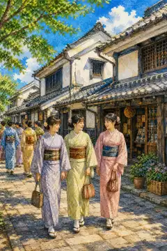 Yuki Townscape and Kimono Experience