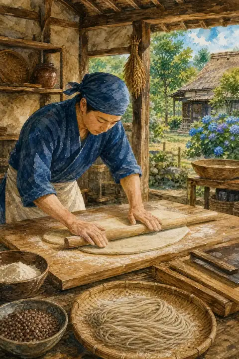 Hitachi Aki Soba-Making Experience