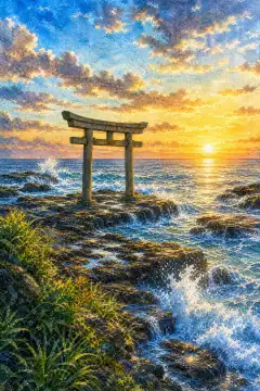 Oarai Isosaki Shrine (Isosaki no Torii)