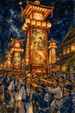 能登のキリコ祭り