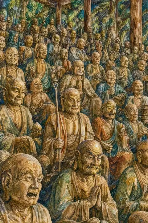 报恩寺的五百罗汉