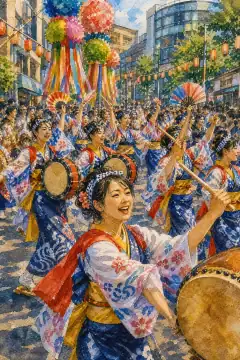 Morioka Sansa Odori (Sansa Dance)