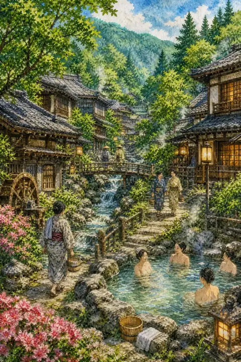 温泉街での湯治文化