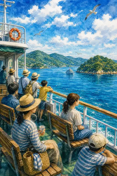 Island-hopping by ferry