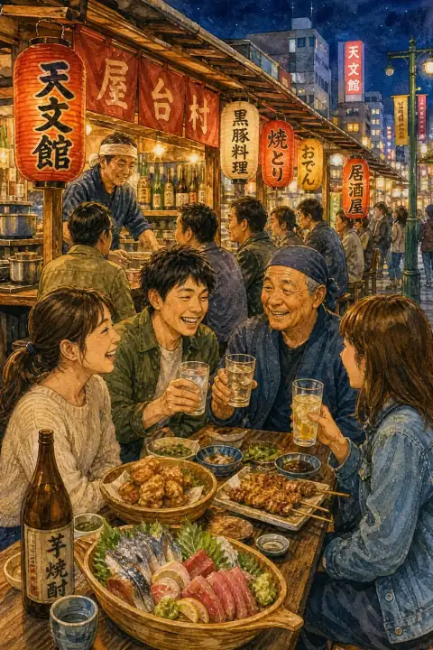 屋台村·居酒屋的交流