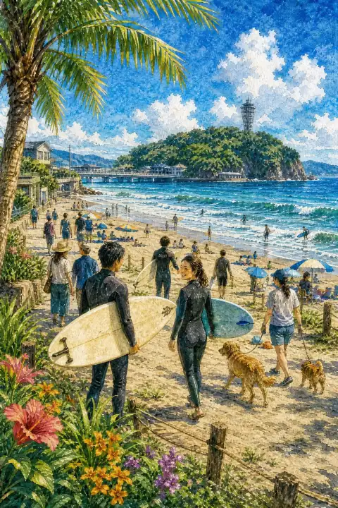 湘南·江之岛的海边生活