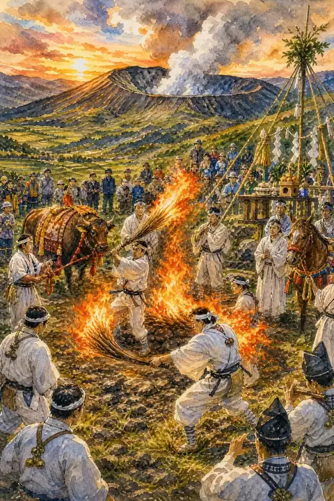 阿蘇の農耕祭事