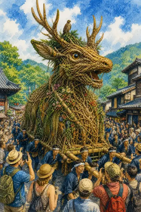八朔祭の大造り物