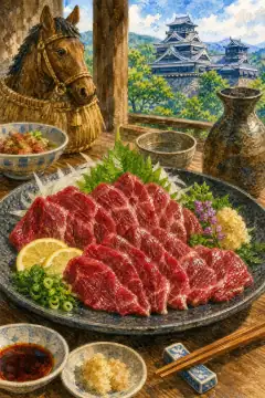 Basashi (Horse Sashimi / "Sakura-niku")