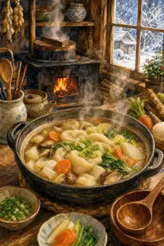 Dago-jiru (dumpling soup)