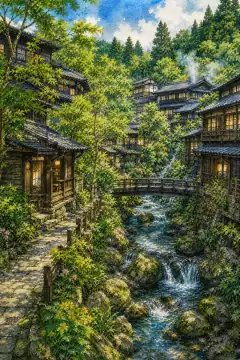 Kurokawa Onsen townscape