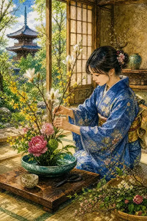 Ikebana (Kado — Japanese floral art)