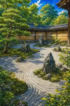 枯山水庭园