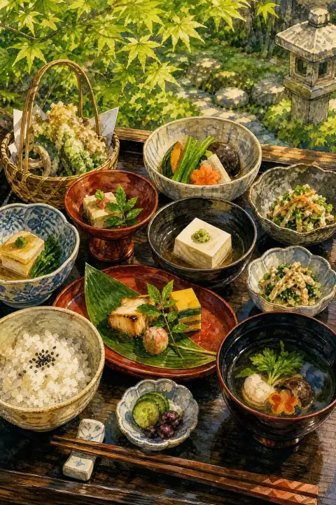 Shojin Ryori (Buddhist Vegetarian Cuisine)
