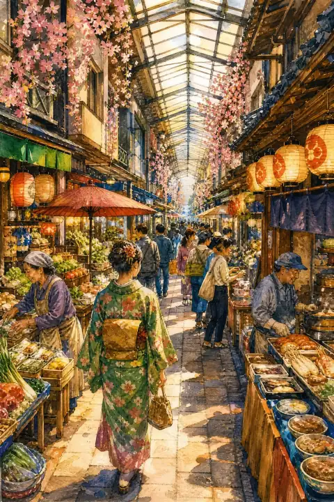 商店街漫步