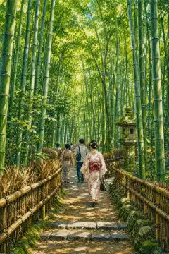 岚山竹林小径