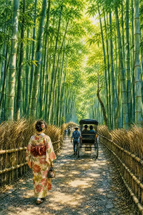 嵐山 竹林の小径